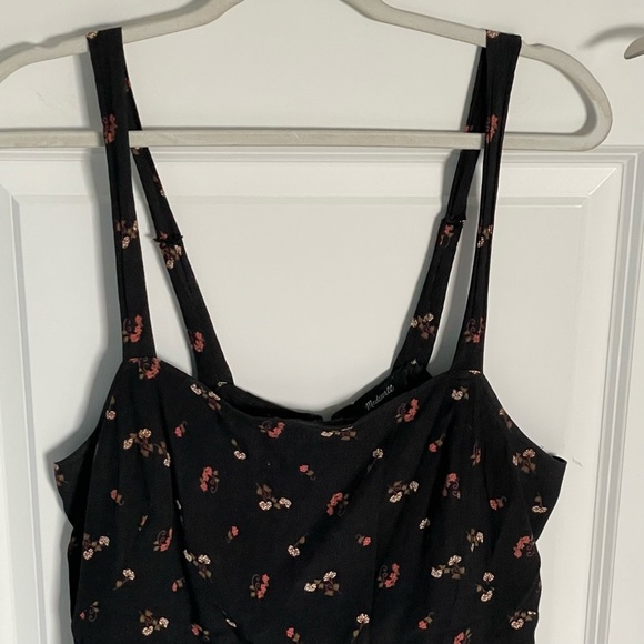 Madewell Smocked Crop Jumpsuit in Flower Toss 47312 - Picture 11 of 16